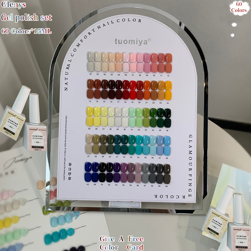 Resin Art Learning - Glenys 60 color nail polish gel