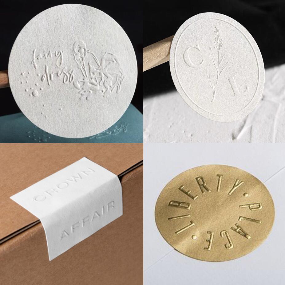 Resin Art Logo - 3D Embossed Stickers Custom Logo Label