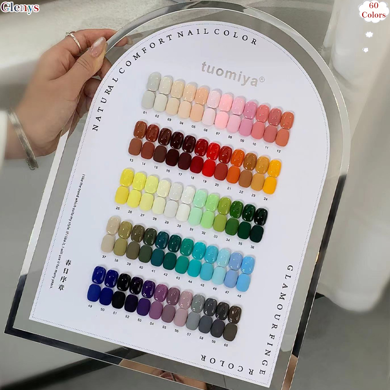 Glenys 60 color nail polish ge - Resin Art Learning review and price