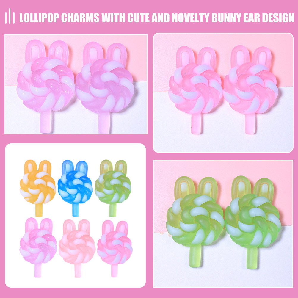 24Pcs Cute Cartoon Lollipop Ch - Resin Art Products review and price