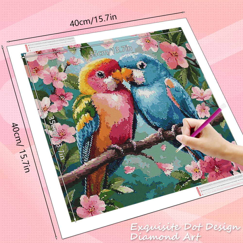 HUACAN Diamond Painting Bird F - Resin Art With Rose review and price
