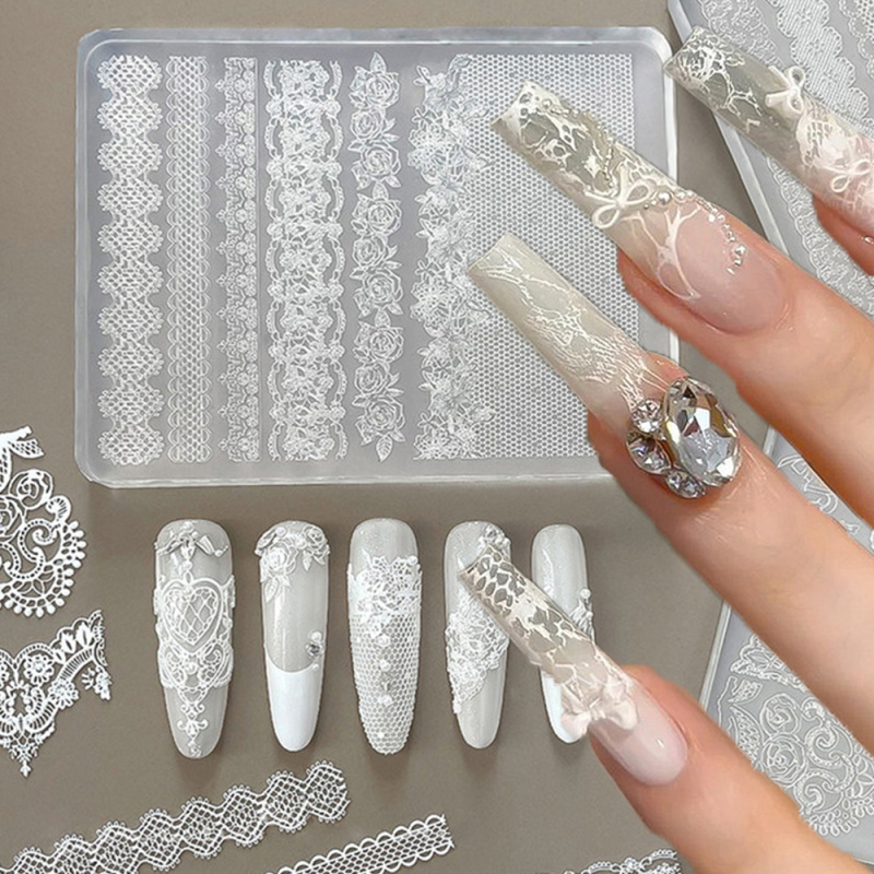 1pc Lace 3D Silicone Nail Mold - Resin Art Template review and price