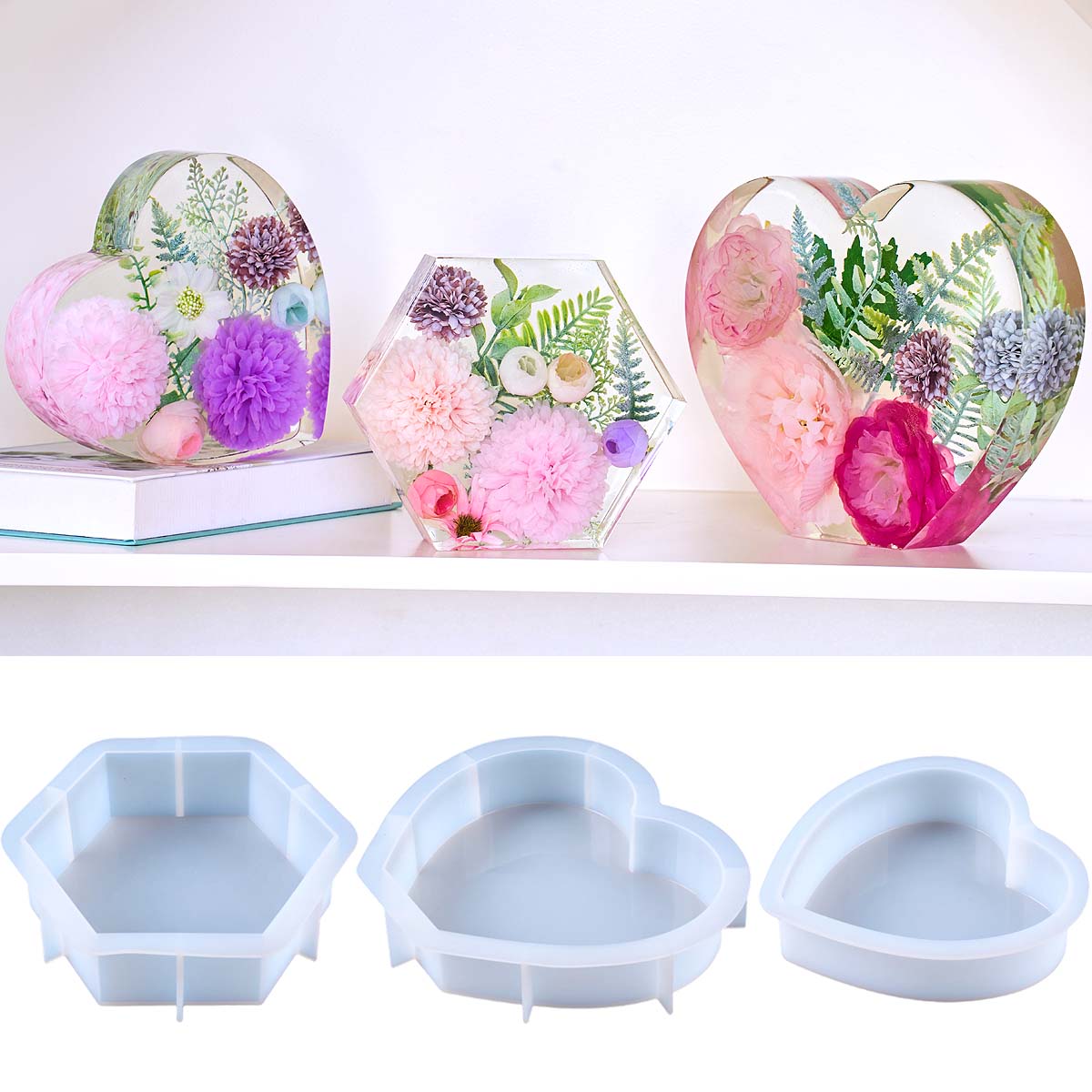 Large Love Silicone Mold DIY H - Resin Art Mold review and price