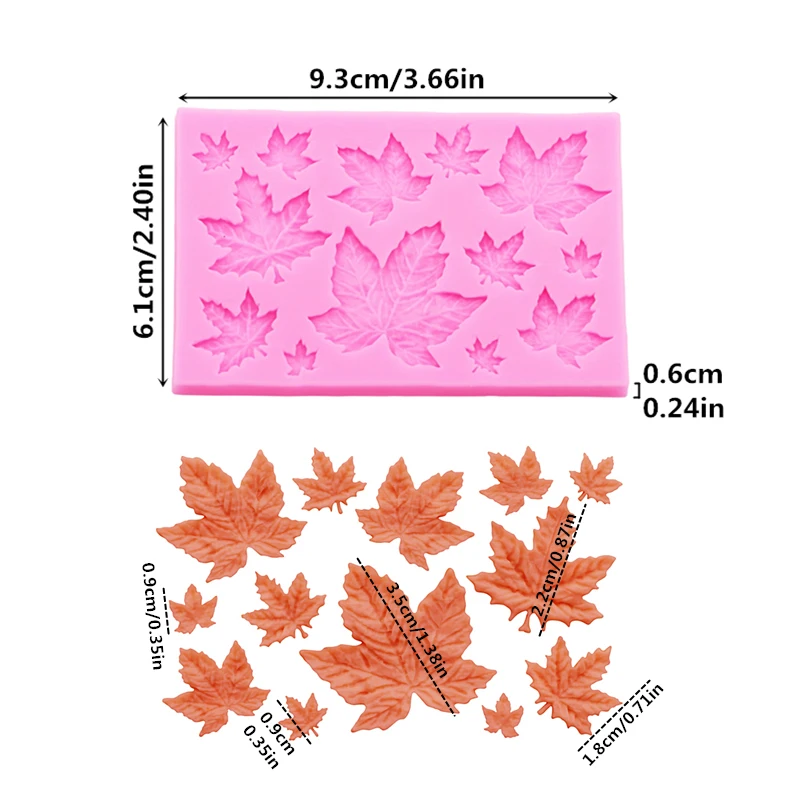 Gj-61 DIY leaf maple leaf sili - Resin Art Mold review and price