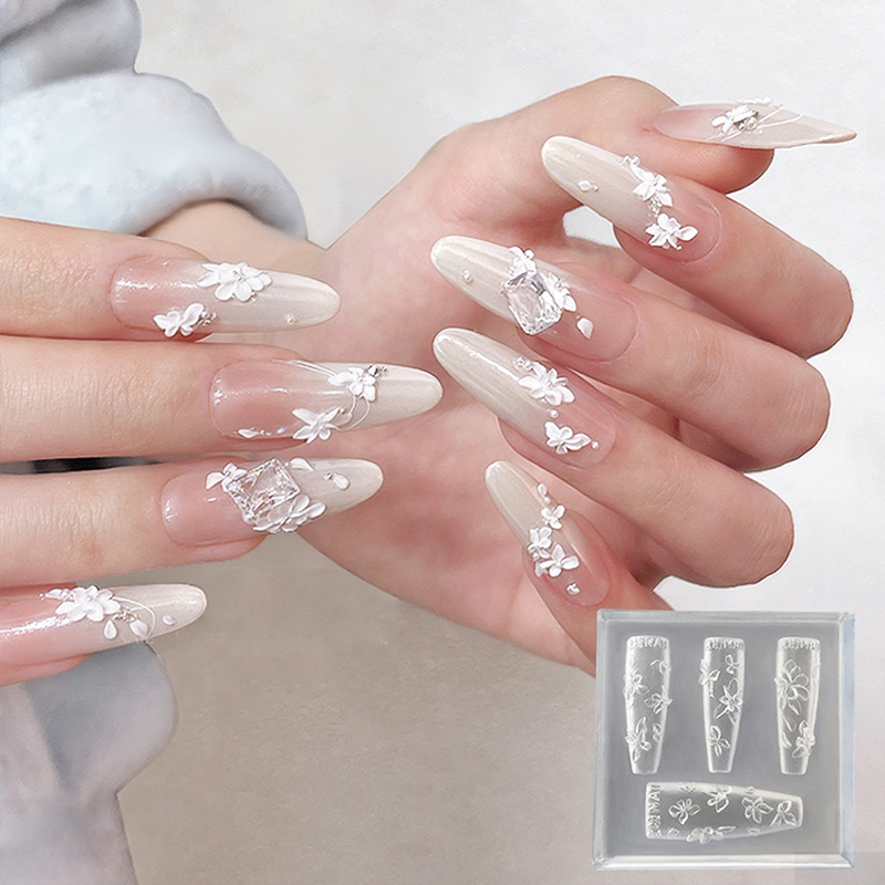[J] 3D Flowers Nail Mold DIY S - Resin Art Template review and price