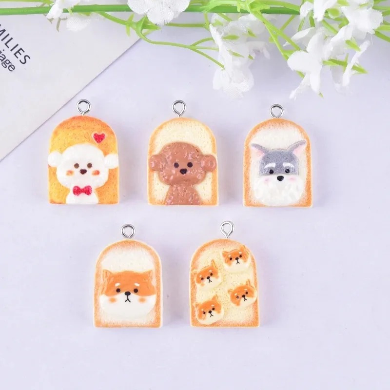 10Pcs Cute Toast Dog Resin Pen - Resin Art Products review and price