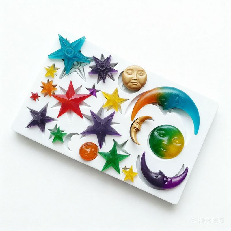 Sun Face Moon Stars Polymer Cl - Resin Art Mold review and price
