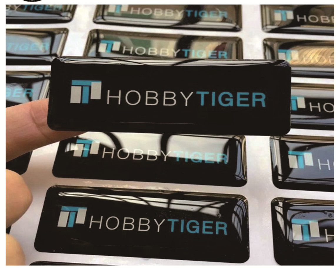 Custom Dome Epoxy Resin Sticke - Resin Art Logo review and price