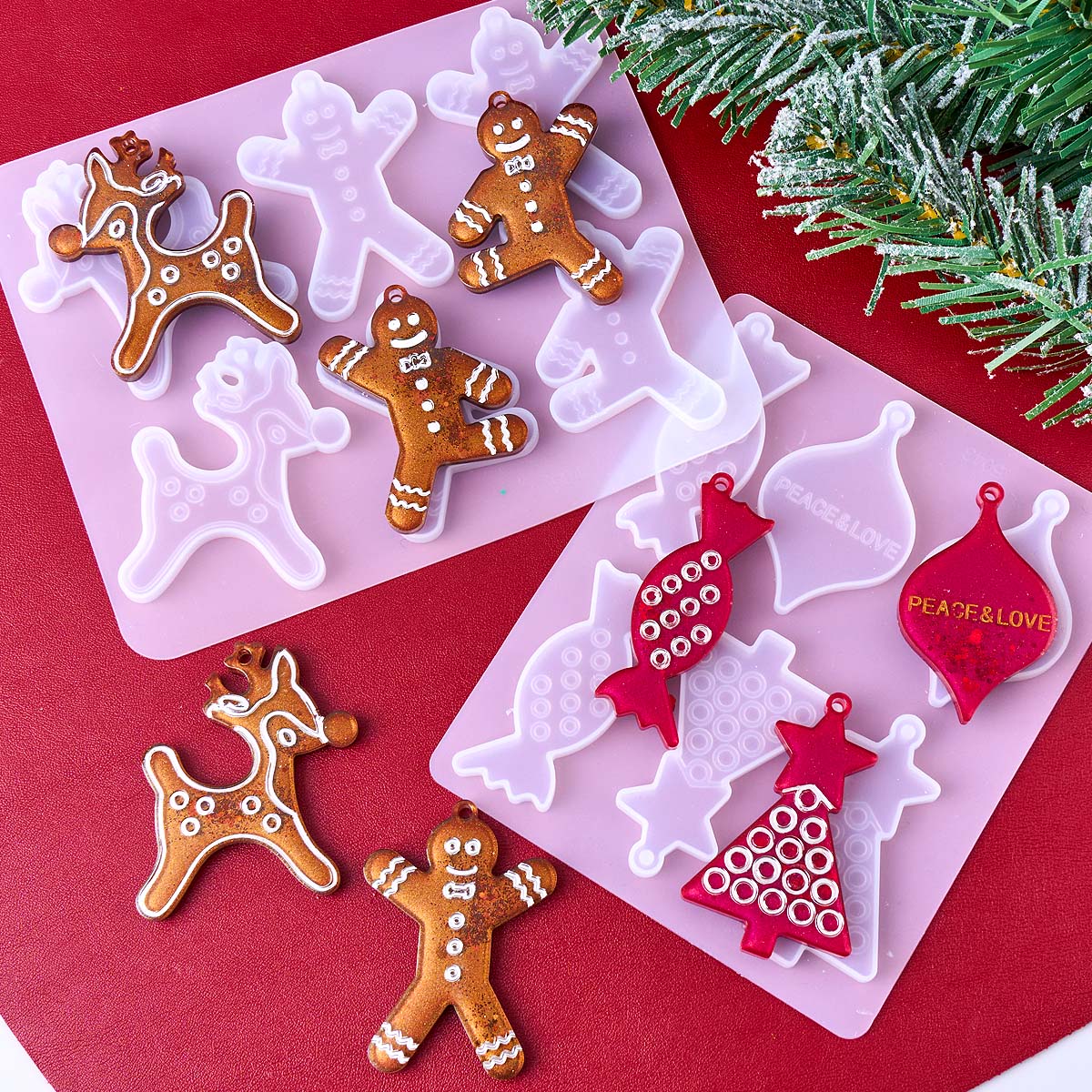Christmas Series Earrings Pend - Resin Art Mold review and price