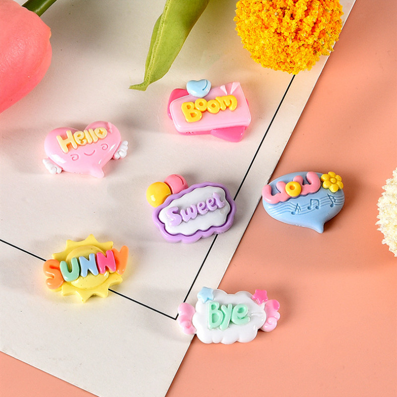 10/20/30Pcs Cute Letter Planar - Resin Art Letter Keychain review and price
