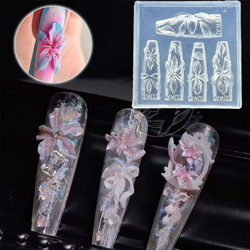 3D Flowers Nail Mold DIY Silic - Resin Art Template review and price