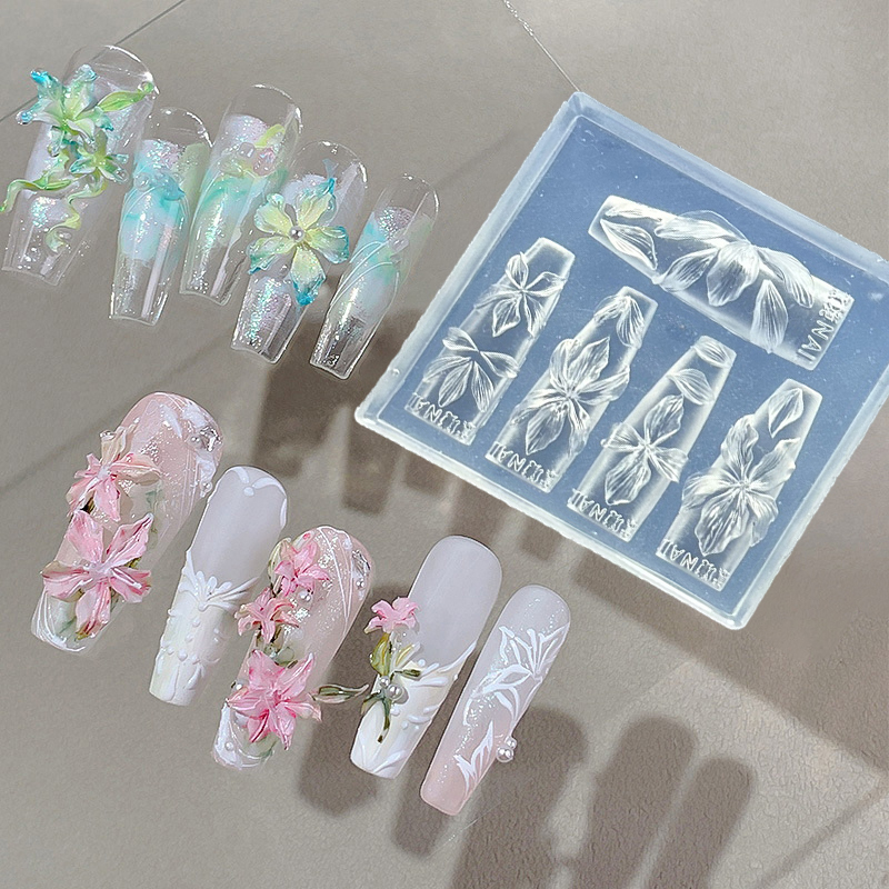 Z. 3D Flowers Nail Mold DIY Si - Resin Art Template review and price