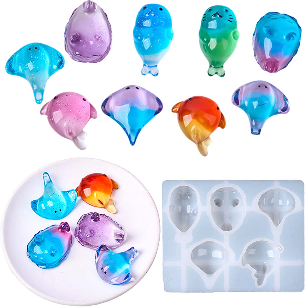 3D Healing Kawaii Manta Ray Wh - Resin Art Mold review and price