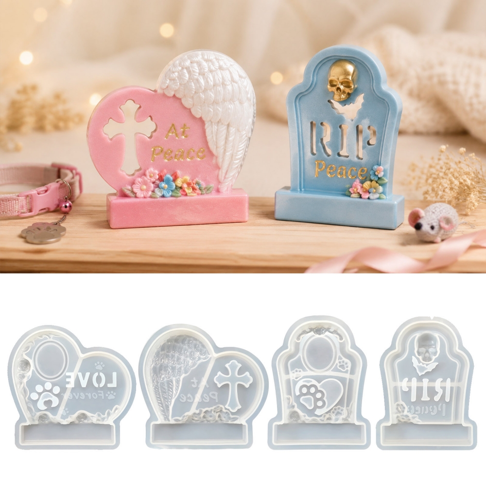 S0304 Heart-Shaped Tombstone M - Resin Art Mold review and price