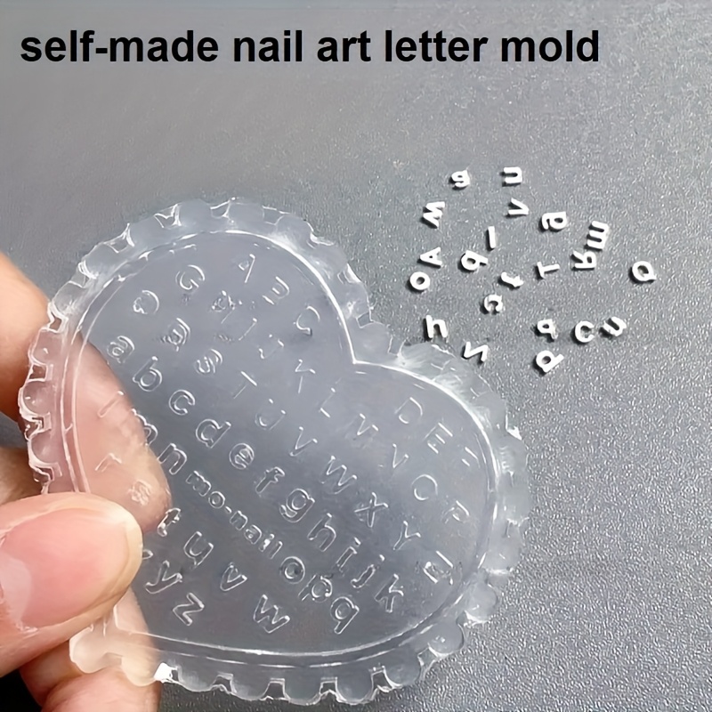 1pc Self-Made Nail Art Letter  - Resin Art Template review and price