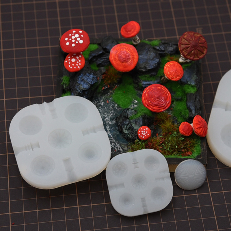 2pcs/set Mini Mushroom Silicon - Resin Art Mold review and price