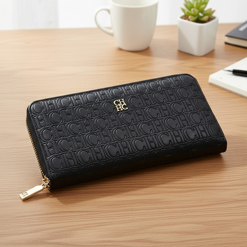 CH Elegant Embossed Zipper Wal - Resin Art Logo review and price