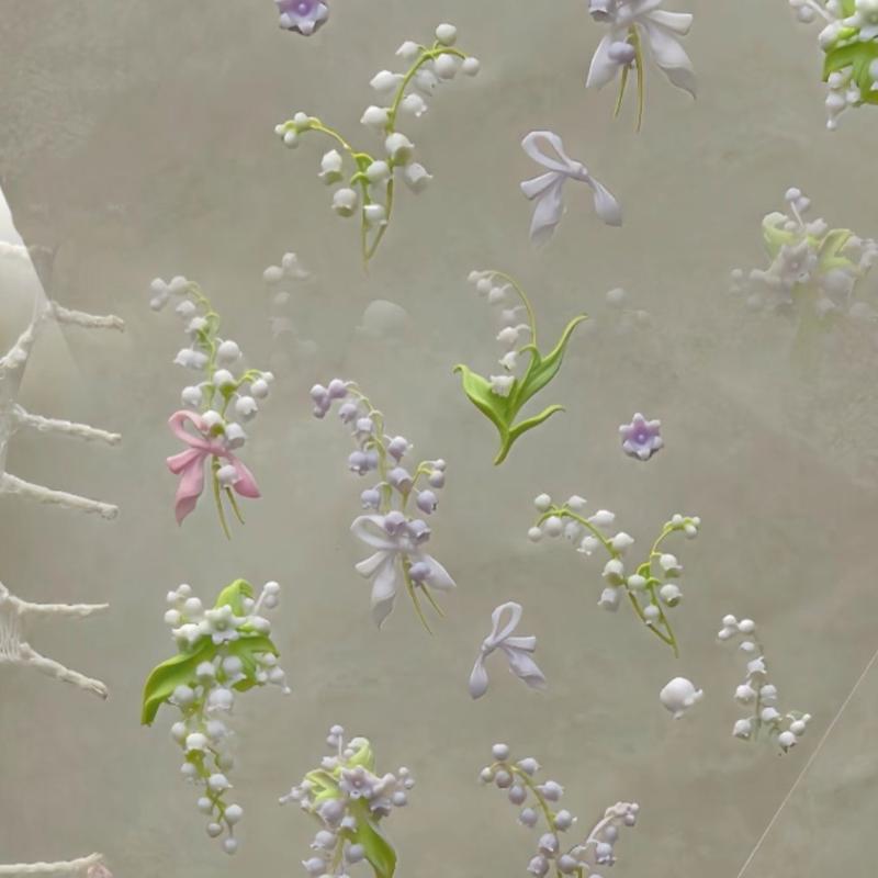 Flowers Series 3D Curved Nail  - Resin Art Template review and price