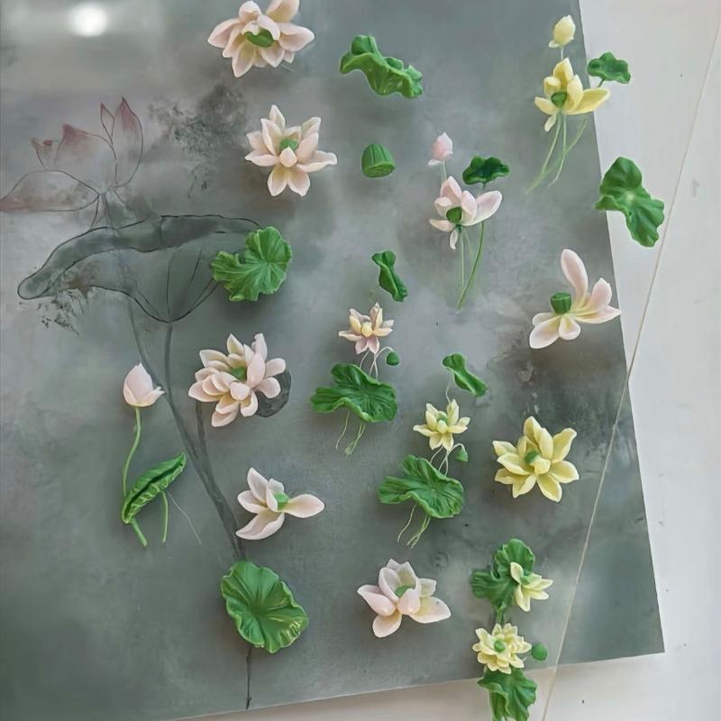 Flowers Series 3D Curved Nail  - Resin Art Template review and price