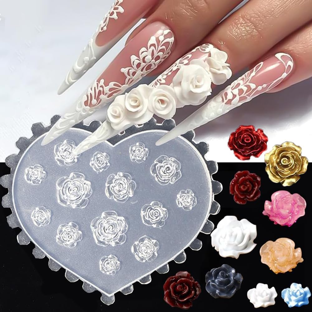 3D Flower Nail Molds Silicone  - Resin Art Template review and price