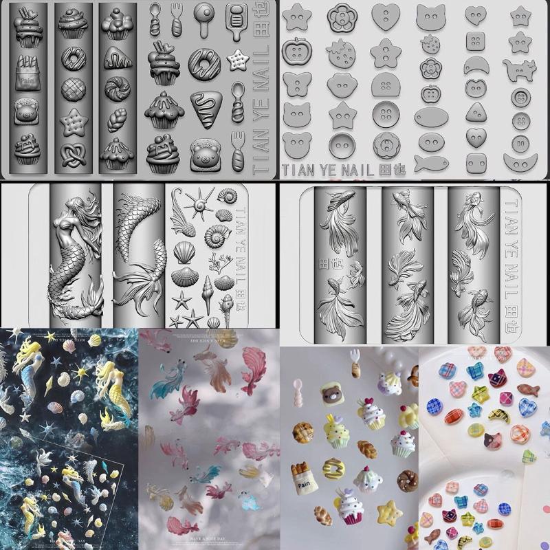 3D Soft Silicone Nail Ocean Me - Resin Art Template review and price