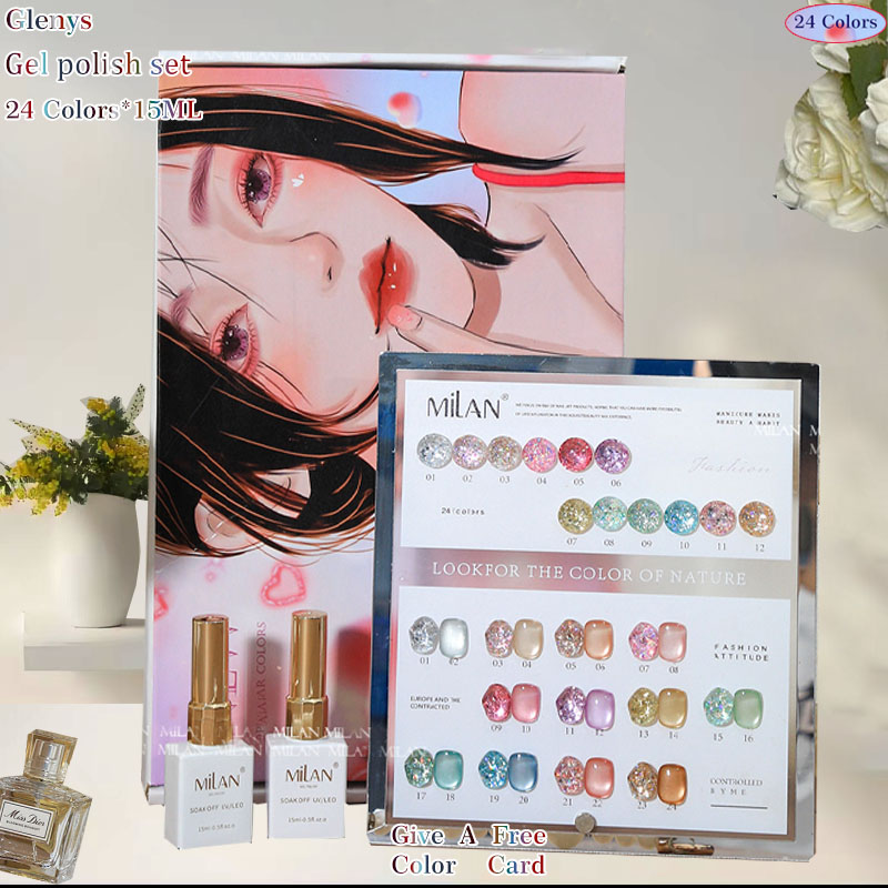 Glenys 24 color nail polish gl - Resin Art Learning review and price