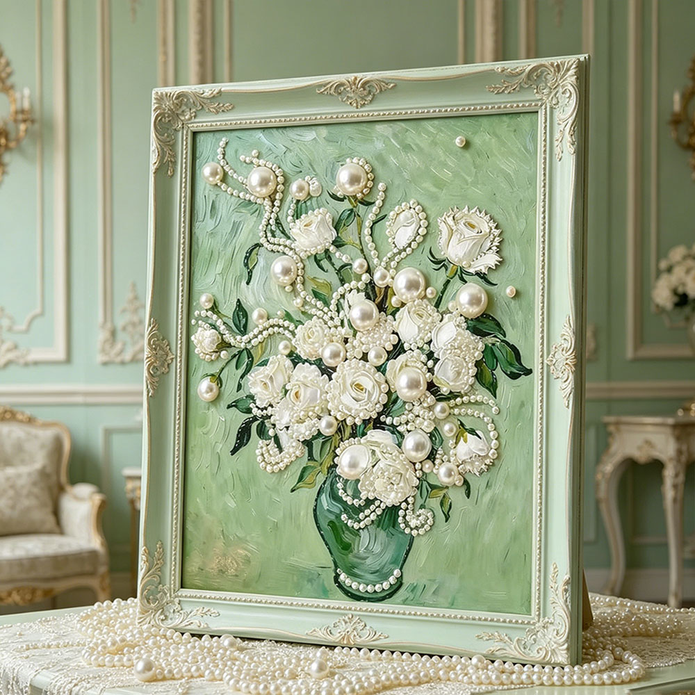Huacan DIY Pearl Art Painting  - Resin Art With Rose review and price