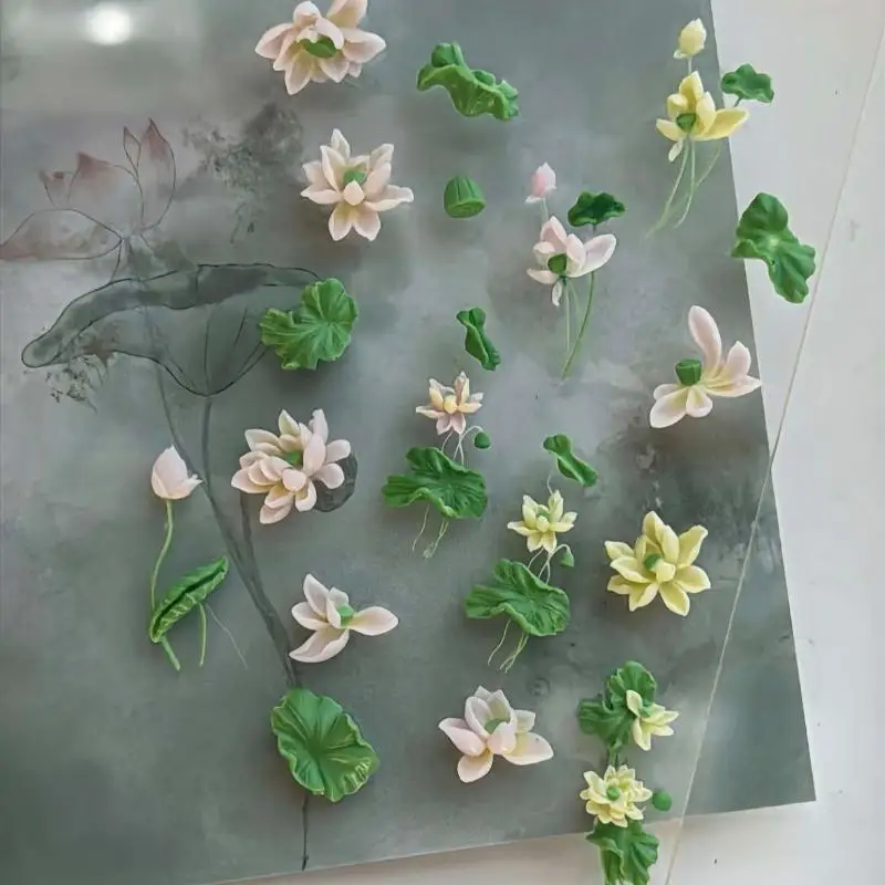 Flowers Series 3D Curved Nail  - Resin Art Template review and price